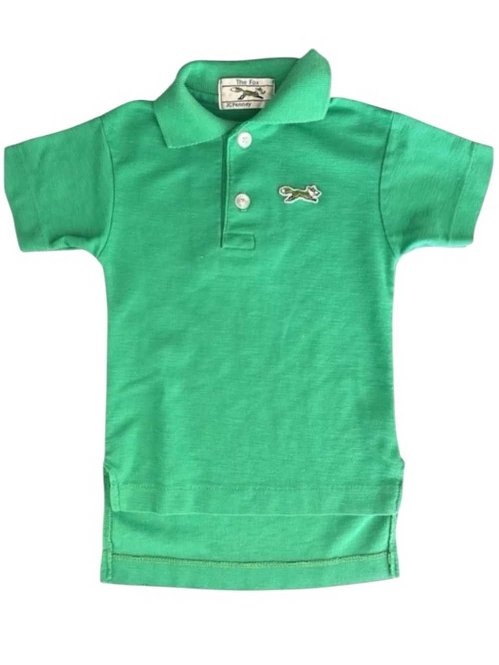 VTG New 1980s Fox Logo Patch JcPenney Polo Shirt